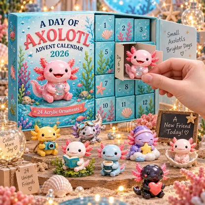 CHRISTMAS KICKOFF 50% OFF - A Day Of Axolotl Advent Calendar 2026