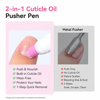 [Shared] Cuticle oil pen — ceramic pusher comparison