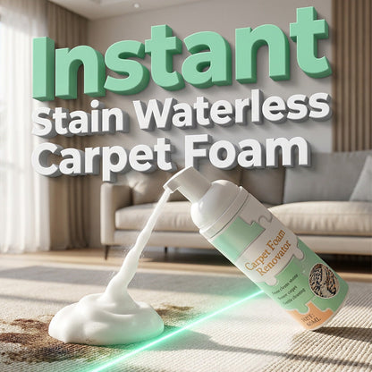 Waterless Carpet Cleaning Foam with Towel — 1 Bottle